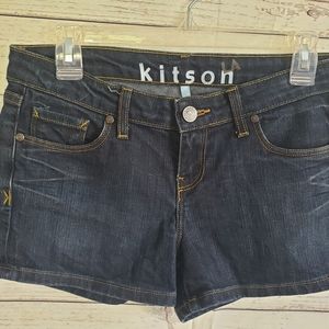 Kitson dark denim shorts "Dare me" size 27